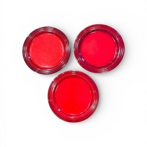 Le Creuset Cerise 10.5” Dinner Plates 
Set of Three
